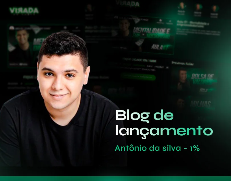 Virada de Chave · Página de lançamento para curso de empreendedorismo