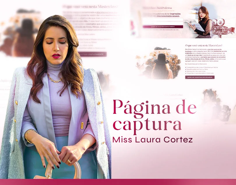 Miss Laura Cortez · Página de lançamento para masterclass de estilo