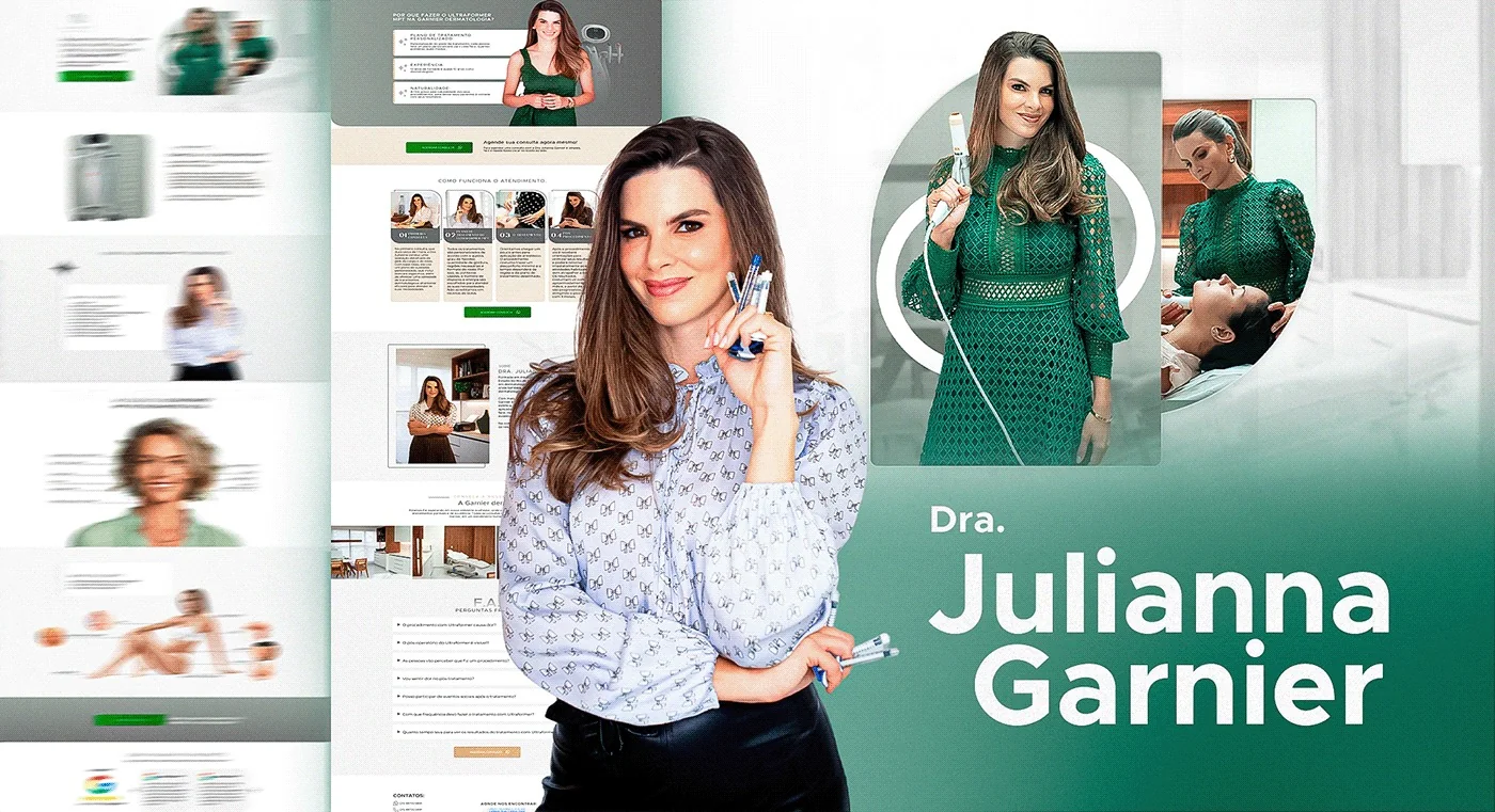 Dra. Julianna Garnier · Landing page para dermatologia