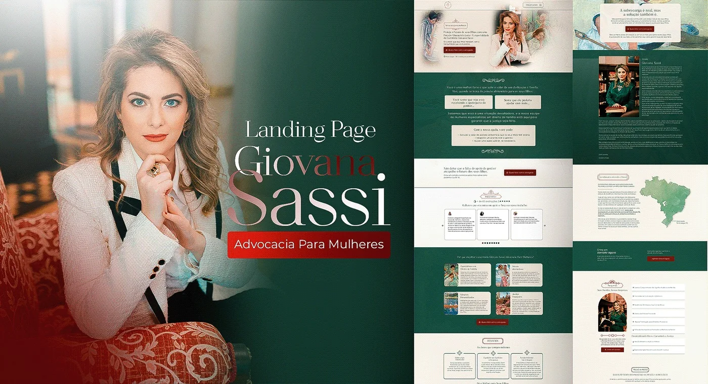 Giovana Dassi · Landing page para advocacia para mulheres