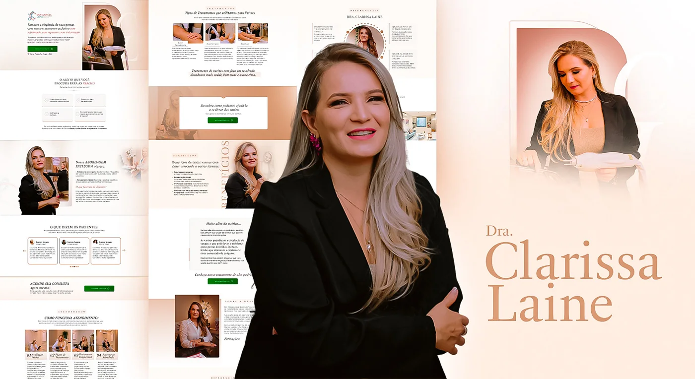 Dra. Clarissa Laine · Landing page para cirurgia vascular