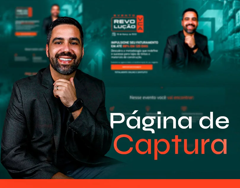 Evento Revolução · Página de captura para evento para lojas de tintas
