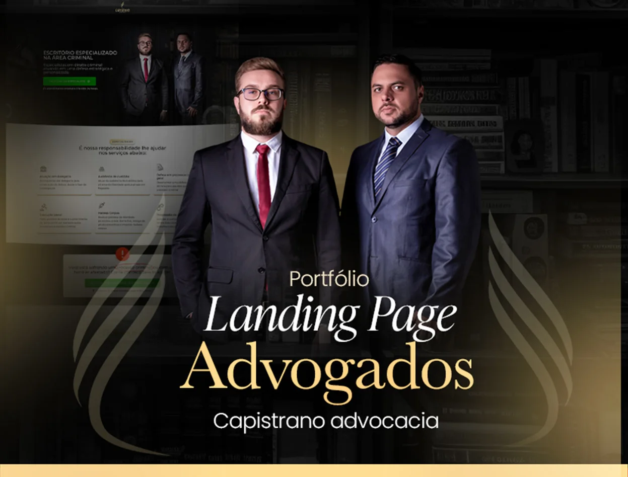 Advogado criminal · Landing page para advocacia criminal