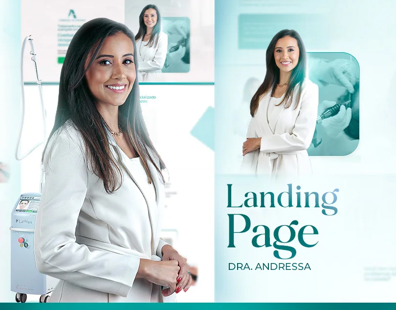 Dra. Andressa · Landing page para tratamento capilar