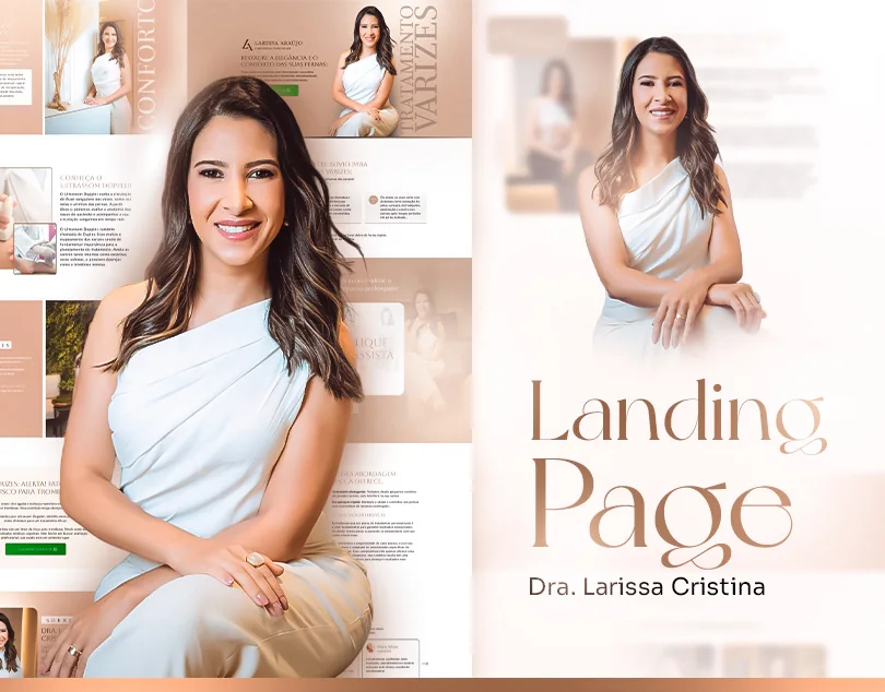 Dra. Larissa Cristina · Landing page para angiologia
