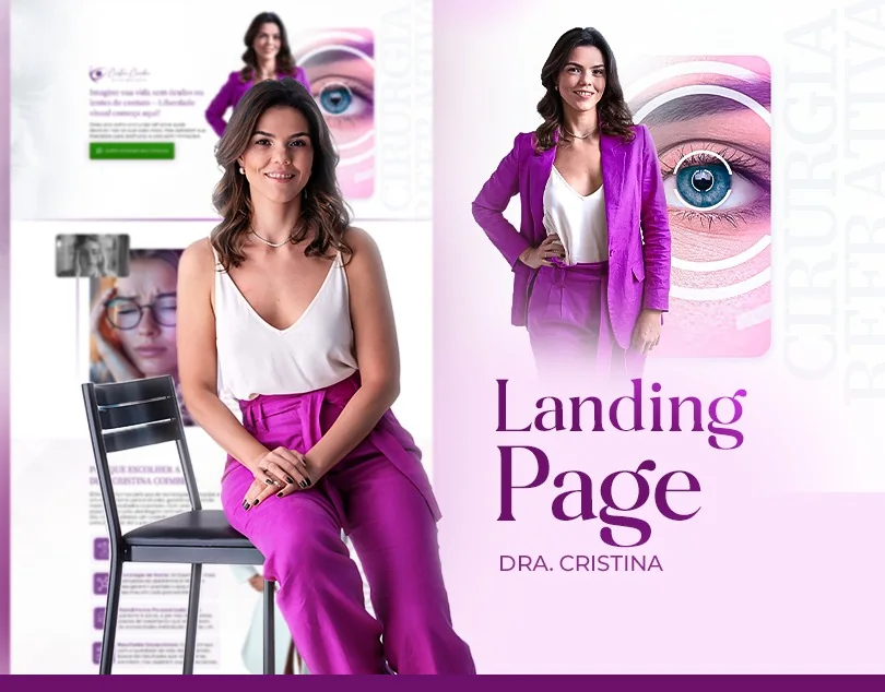 Dra. Cristina Coimbra · Landing page para oftalmologia