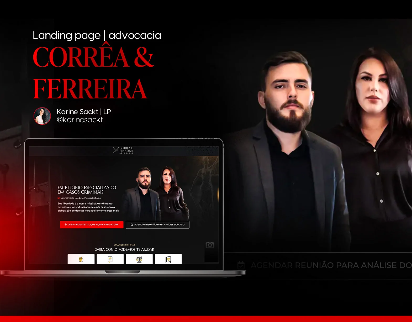 Corrêa e Ferreira Advogados · Site para advocacia criminal