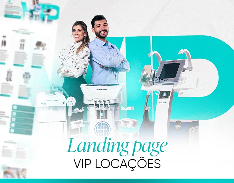 Vip Locações · Landing page para locação de equipamentos de estética