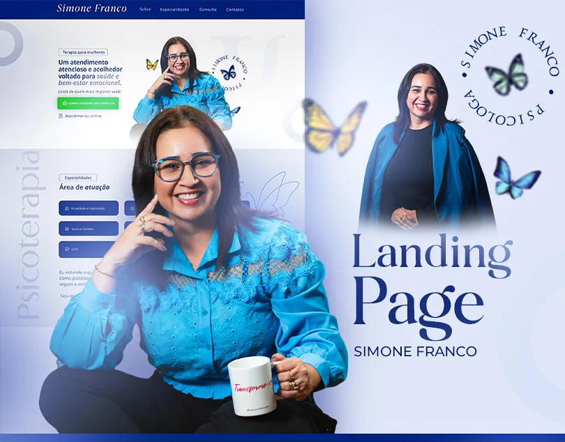 Simone Franco · Landing page para psicologia
