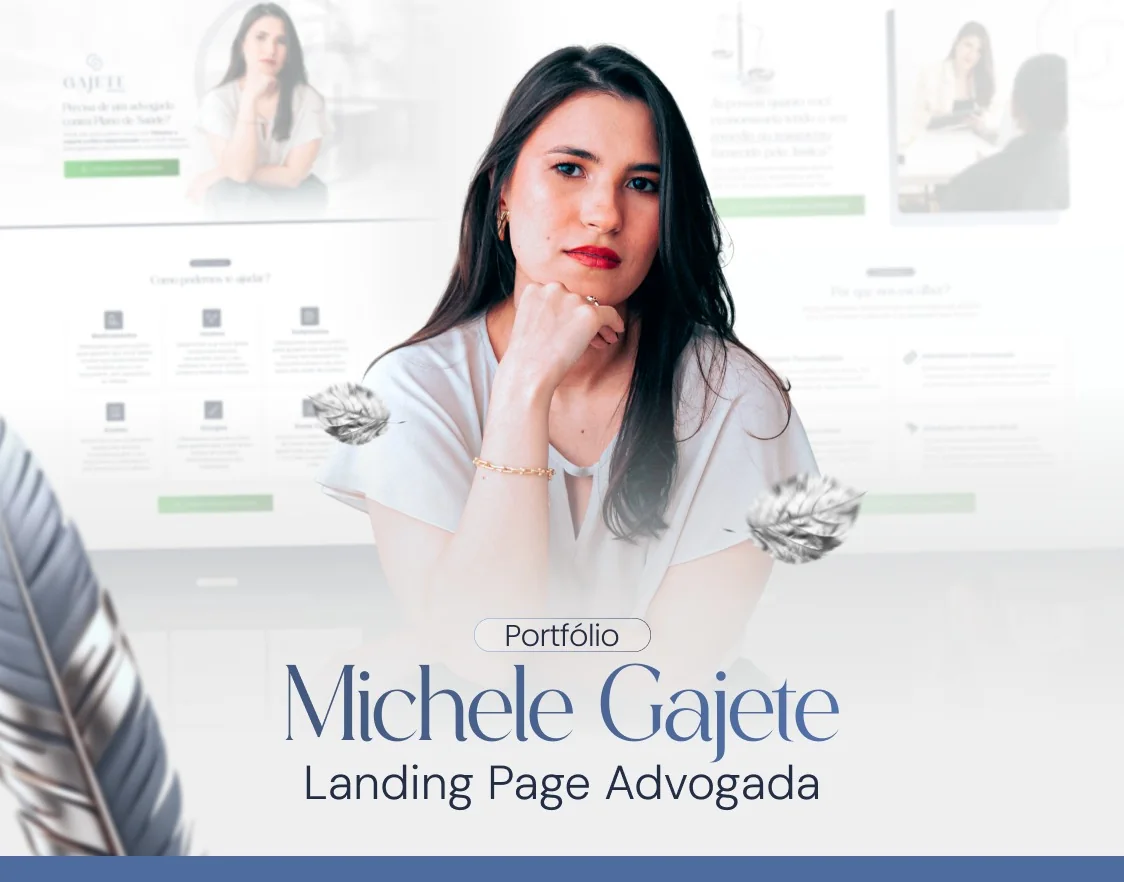 Michele Gajete · Landing page para advocacia contra planos de saúde