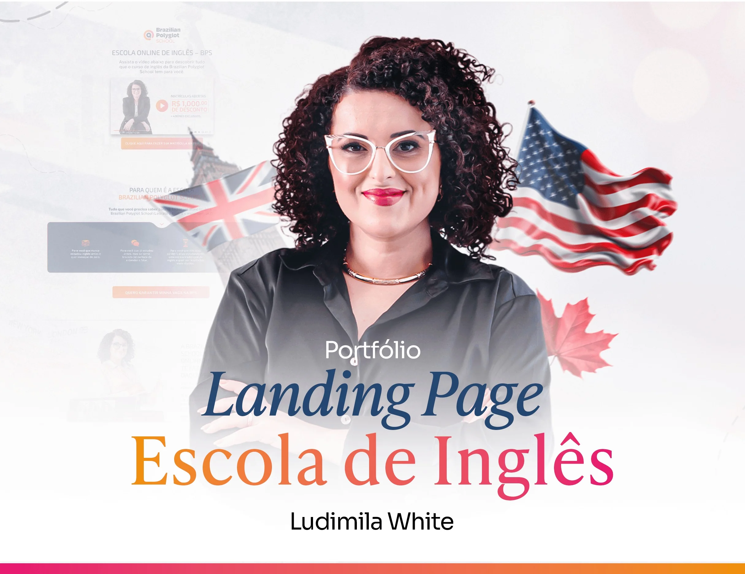 Brazilian Polyglot School · Página de vendas para escola de inglês