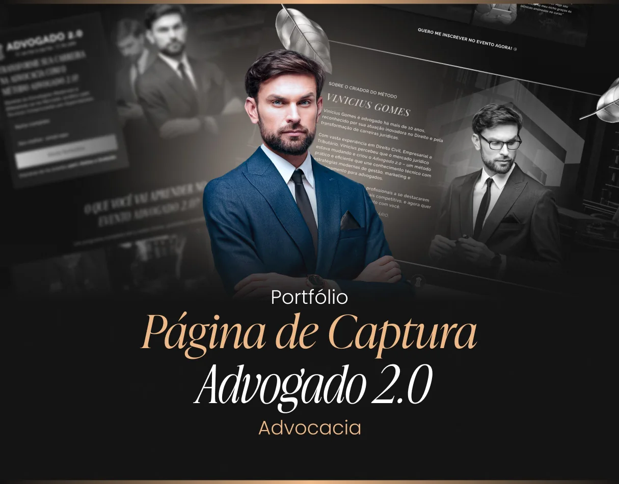 Advogado 2.0 · Página de captura para evento para advogados