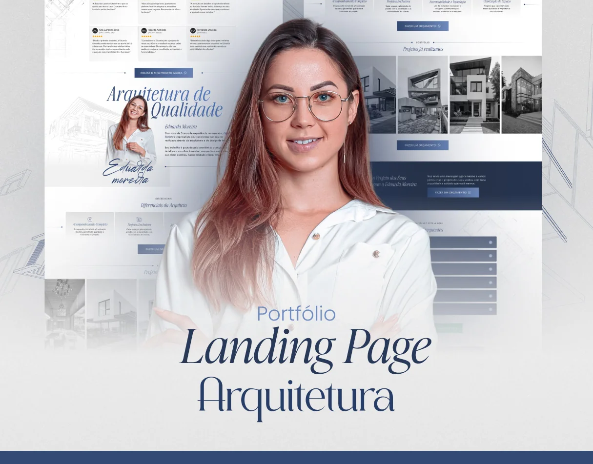 Eduarda Moreira · Página de vendas para arquitetura