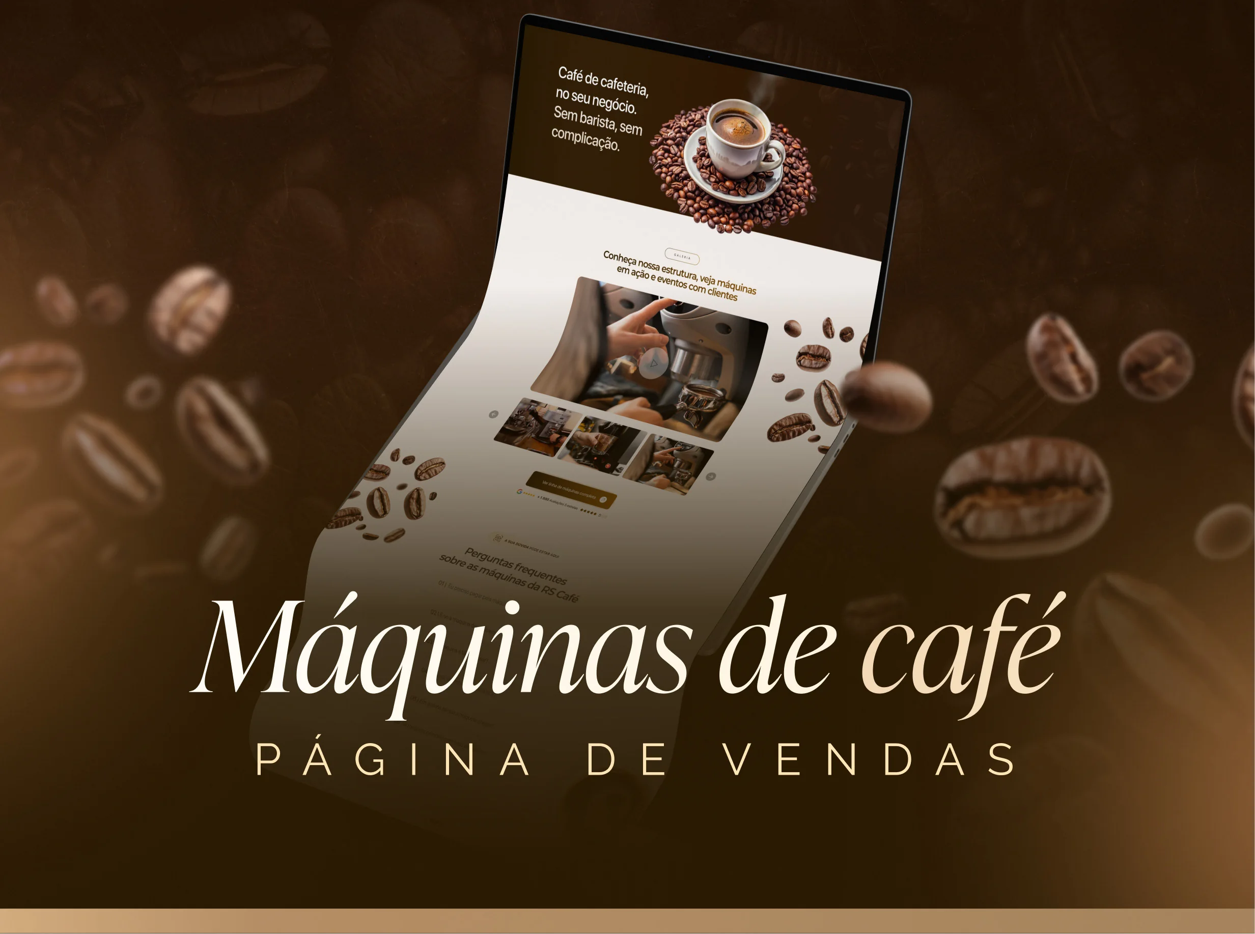 AS Café · Landing page para máquinas de café