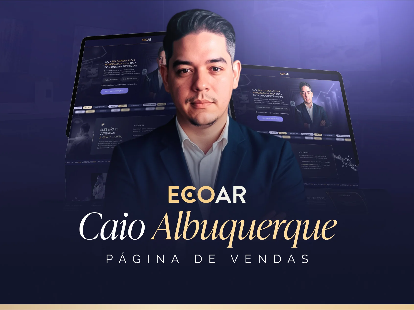 Caio Albuquerque · Página de lançamento para masterclass para dentistas
