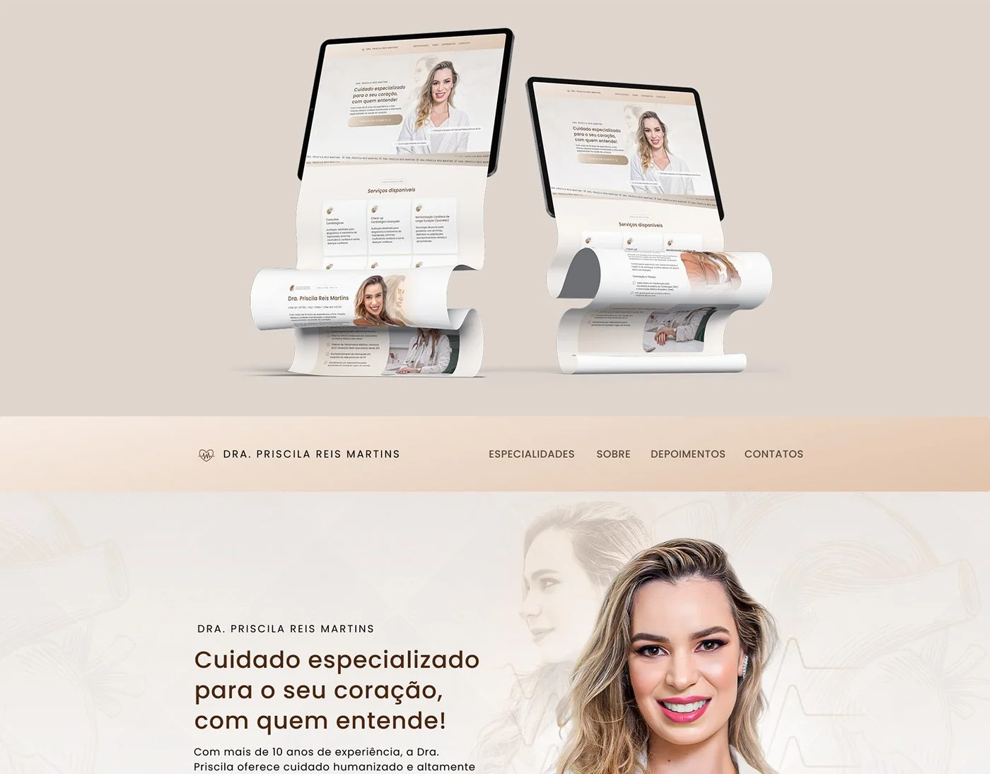 Dra. Priscila Reis Martins · Landing page para cardiologia