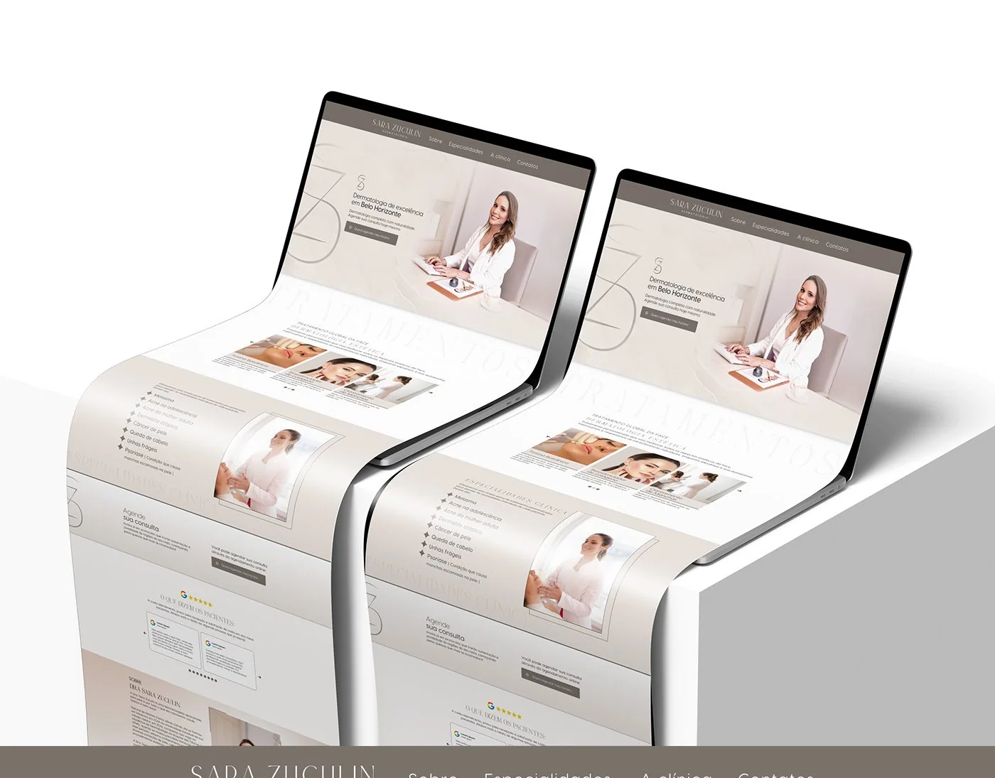 Sara Zuculin · Landing page para dermatologia