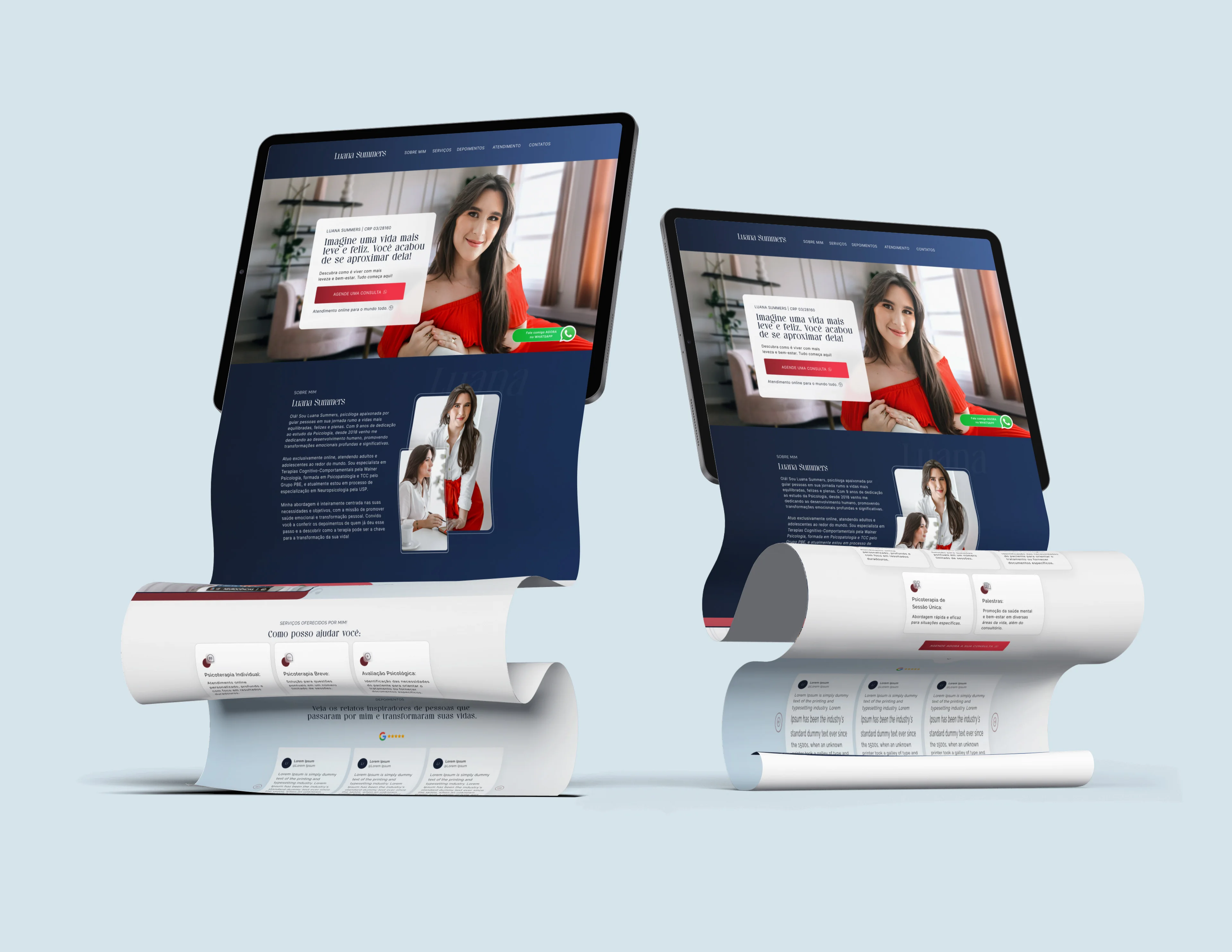 Luana Summers · Landing page para psicologia