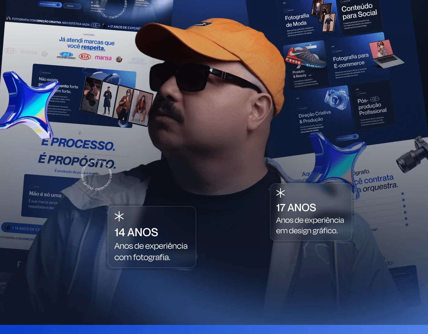 Produtor e fotógrafo · Página de vendas para fotografia e vídeo