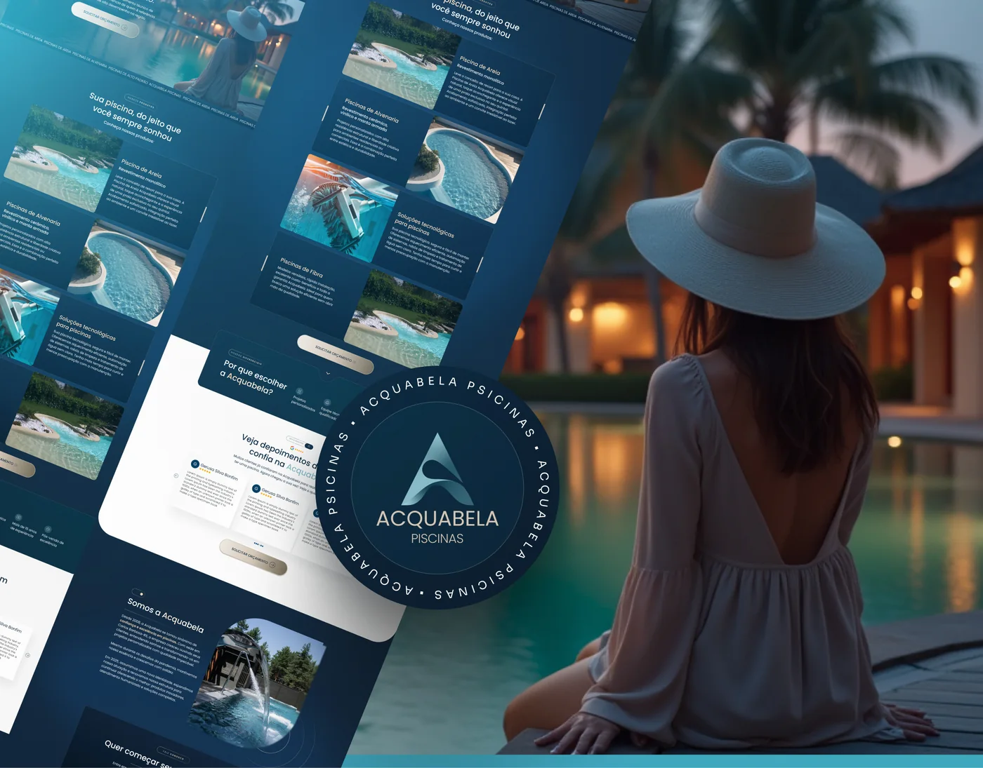 Piscinas Alto Padrão · Landing page para piscinas