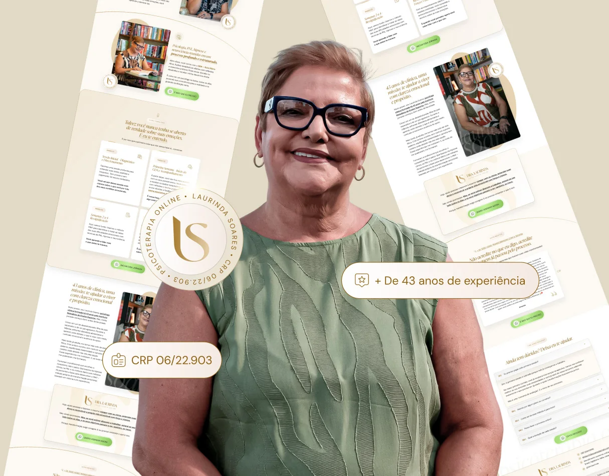 Dra. Laurinda · Landing page para psicoterapia online