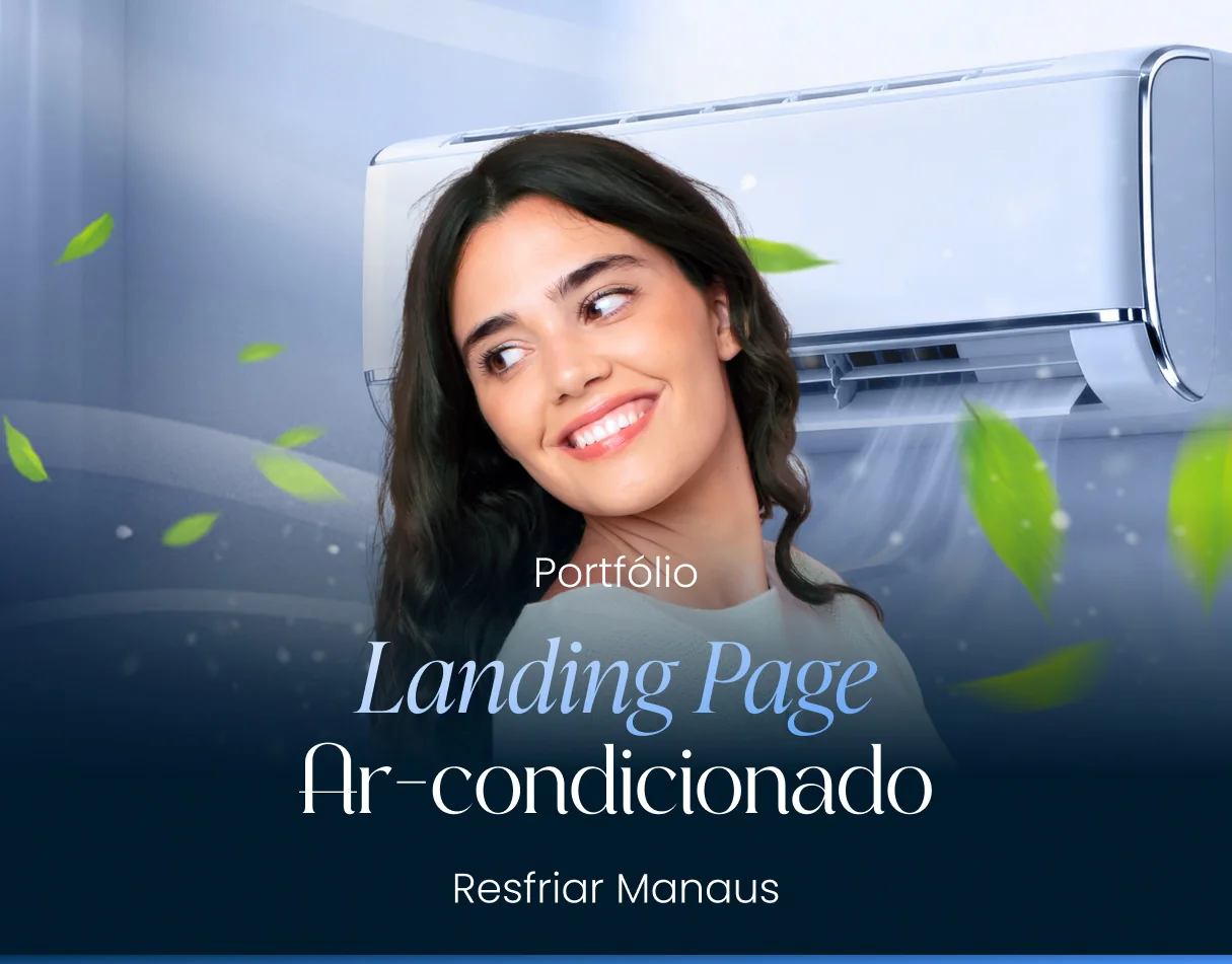 Resfriar · Landing page para limpeza de ar-condicionado