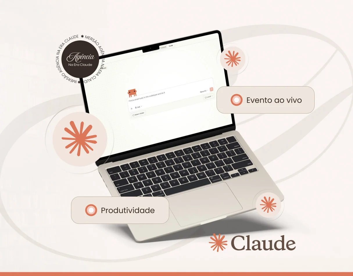 Agência na Era Claude · Página de lançamento para evento ao vivo