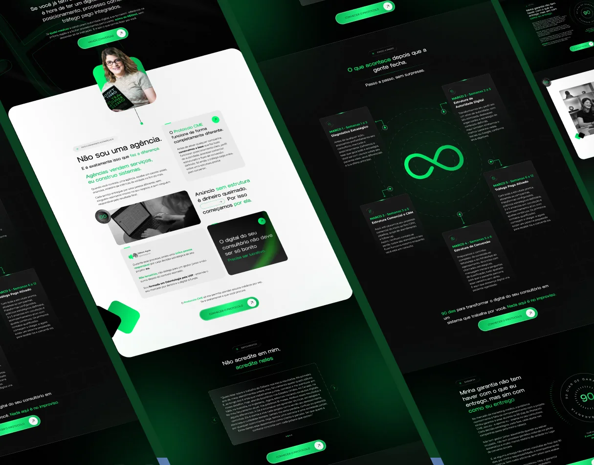 Débora Aguiar · Site para marketing para médicos