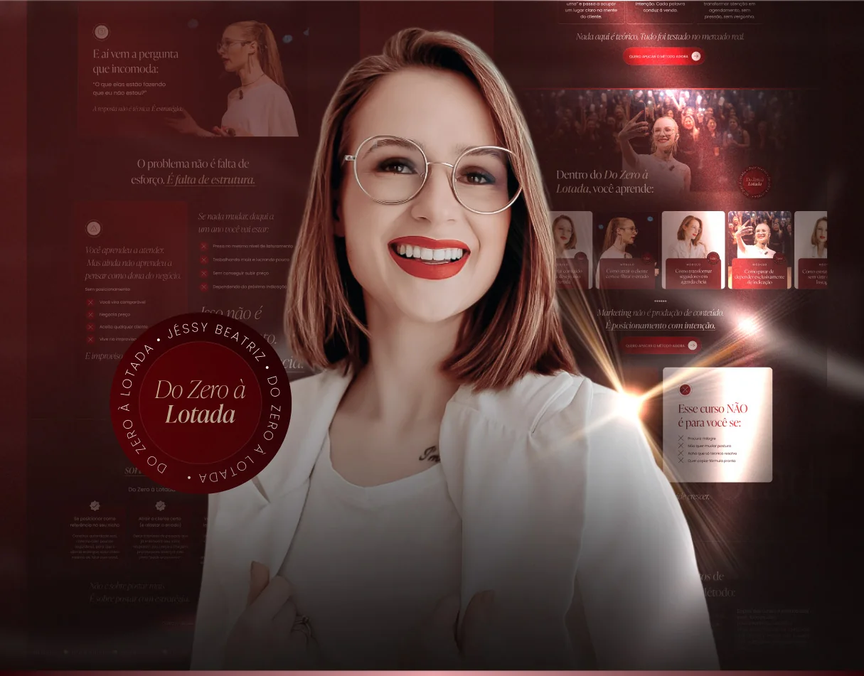 Jéssy Beatriz · Página de lançamento para lançamento para empresárias da beleza