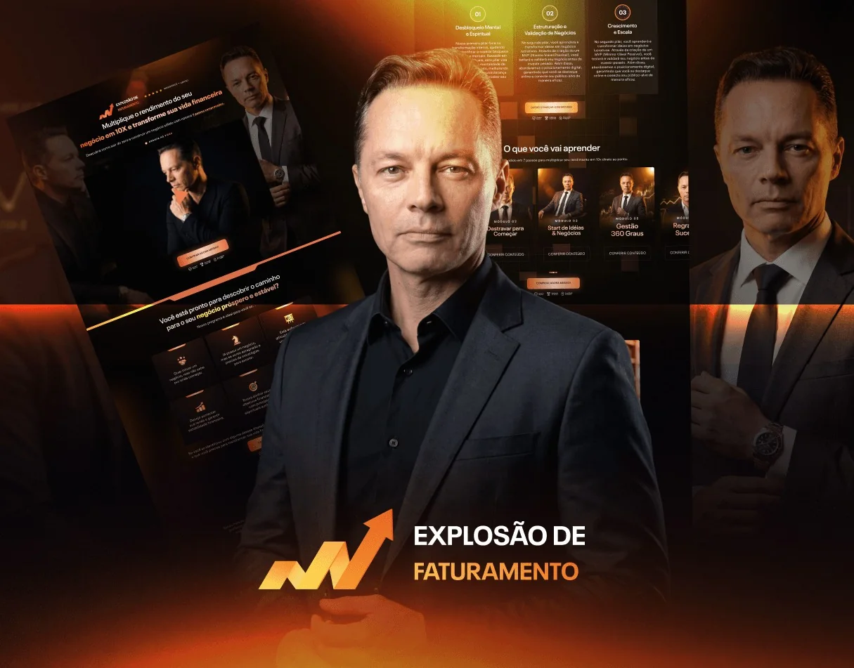Explosão de Faturamento · Página de vendas para programa de negócios