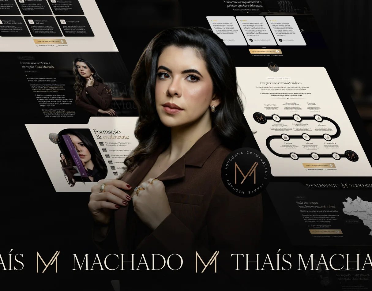 Thaís Machado · Página de vendas para advocacia criminal