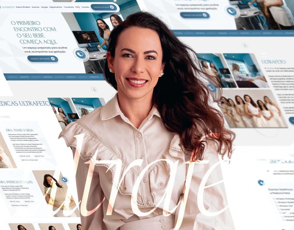 Ultrafeto · Landing page para medicina fetal