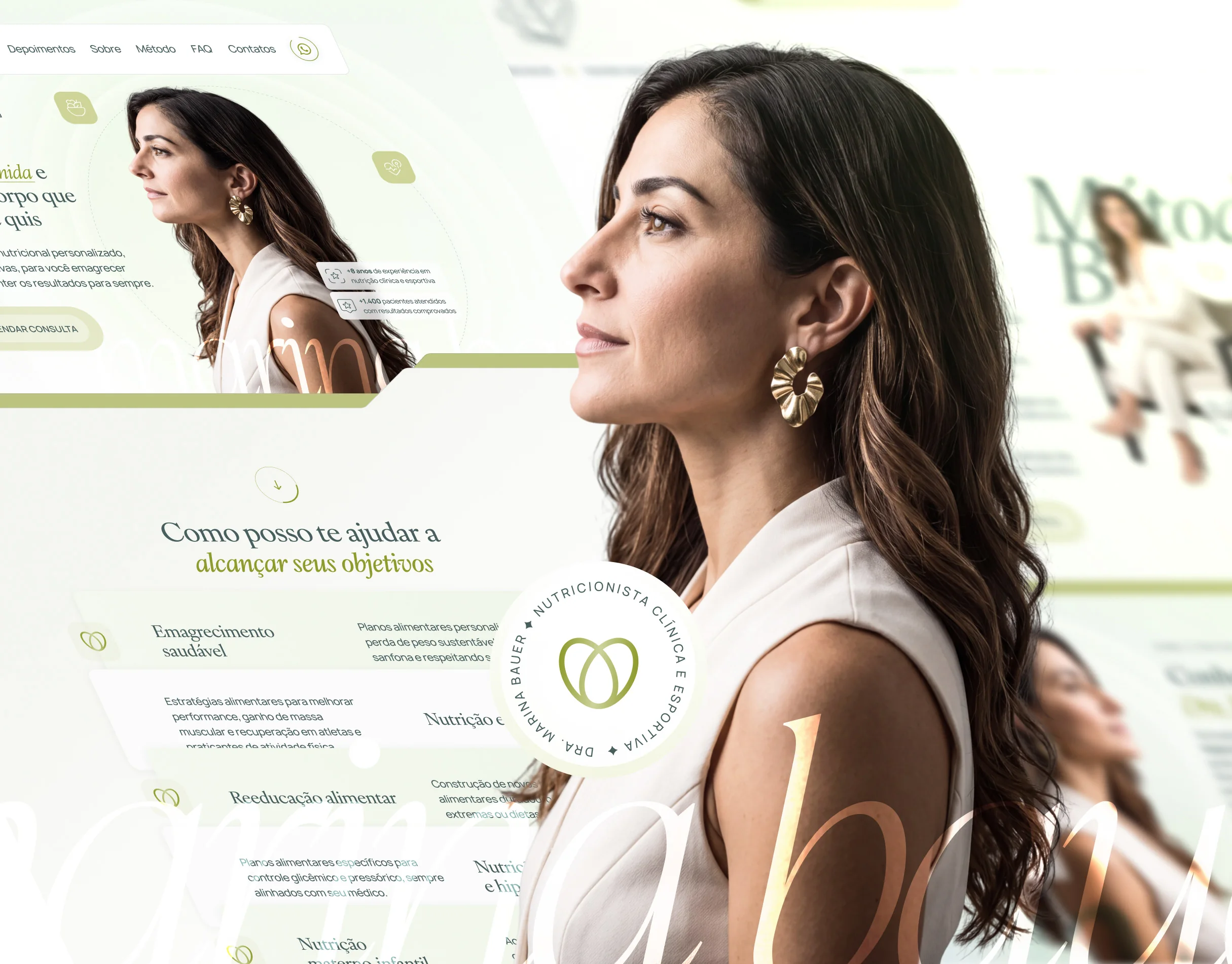 Método Bauer · Landing page para nutrição