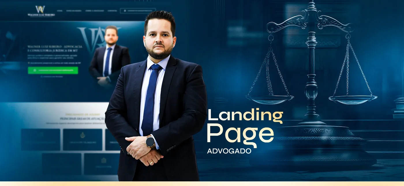 Advogado, Landing page para advocacia e consultoria, página completa