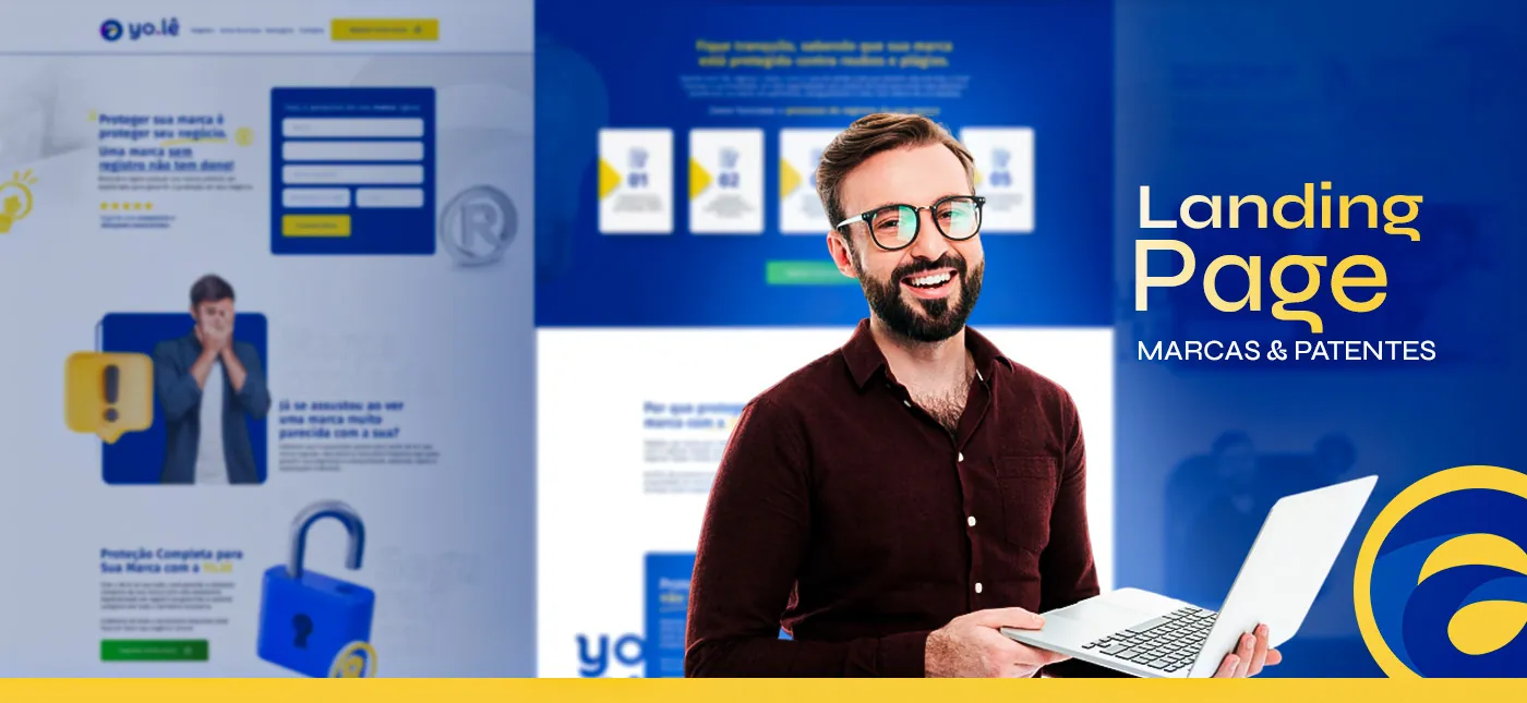 Registro de marca, Landing page para marcas e patentes, página completa