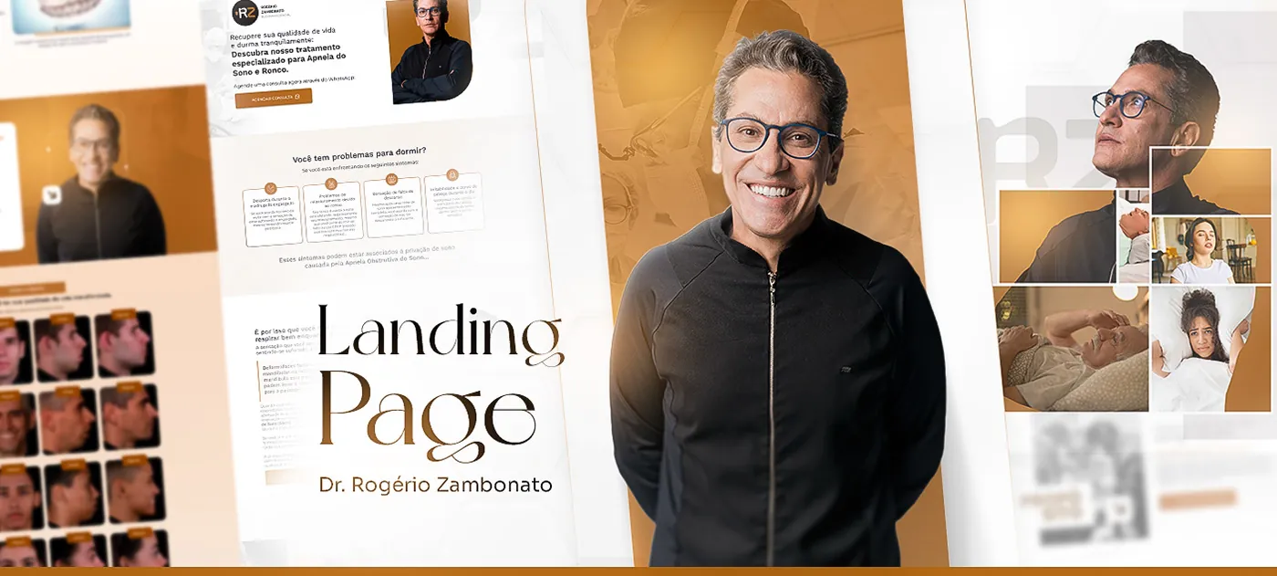 Dr. Rogério Zambonato, Landing page para apneia do sono, página completa