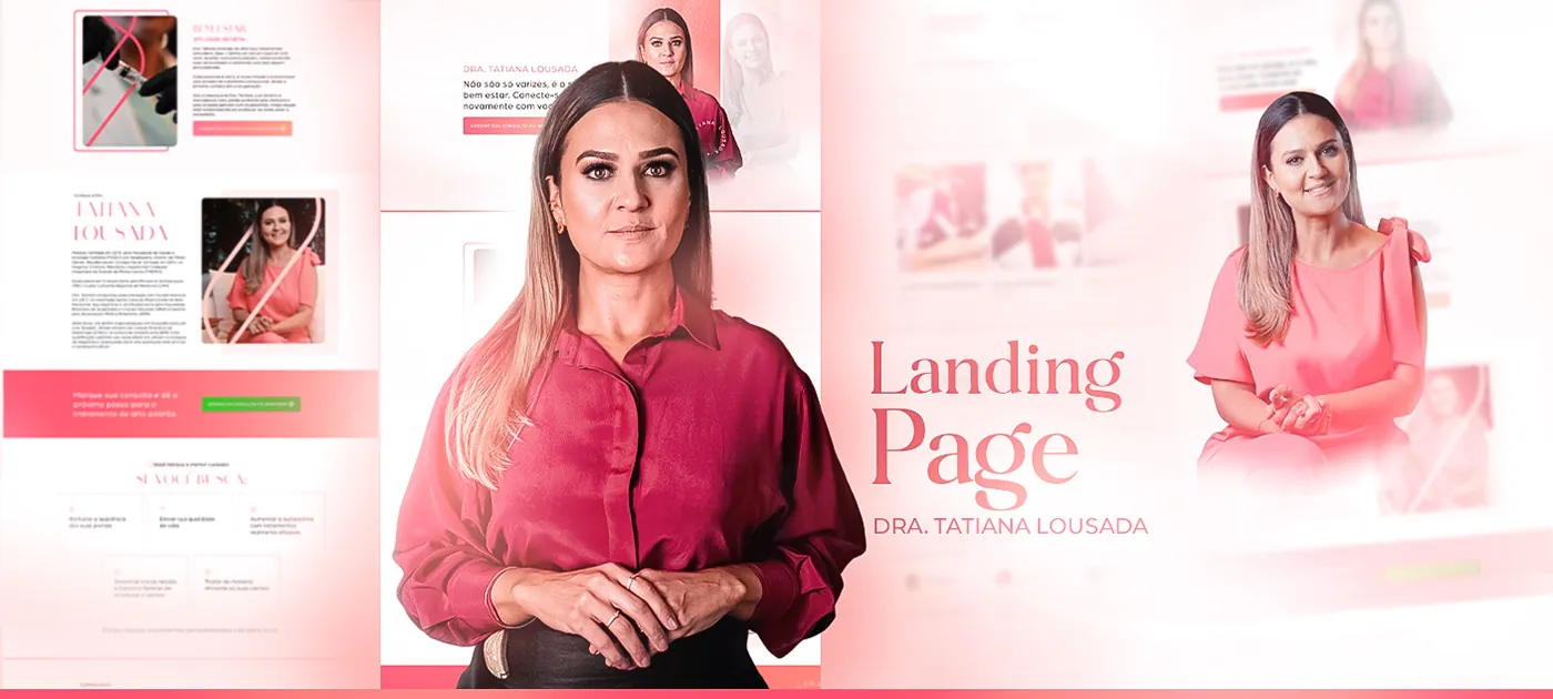 Dra. Tatiana Lousada, Landing page para angiologia, página completa