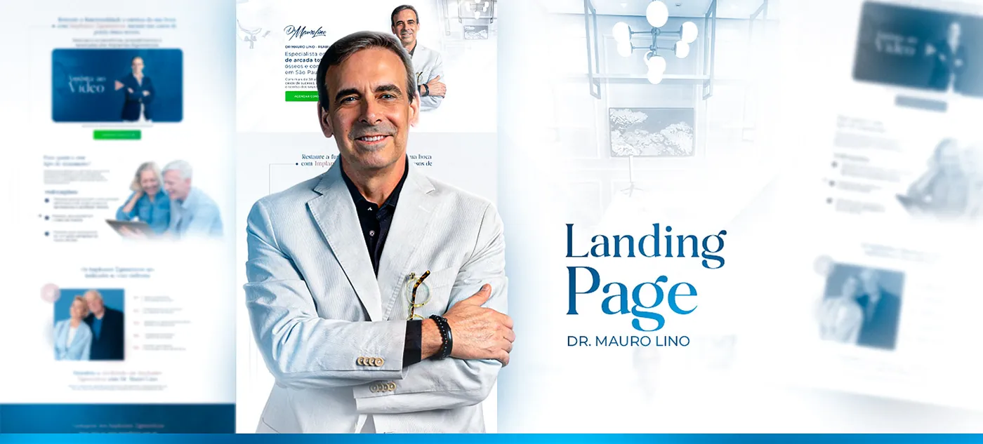 Dr. Mauro Lino, Landing page para odontologia, página completa