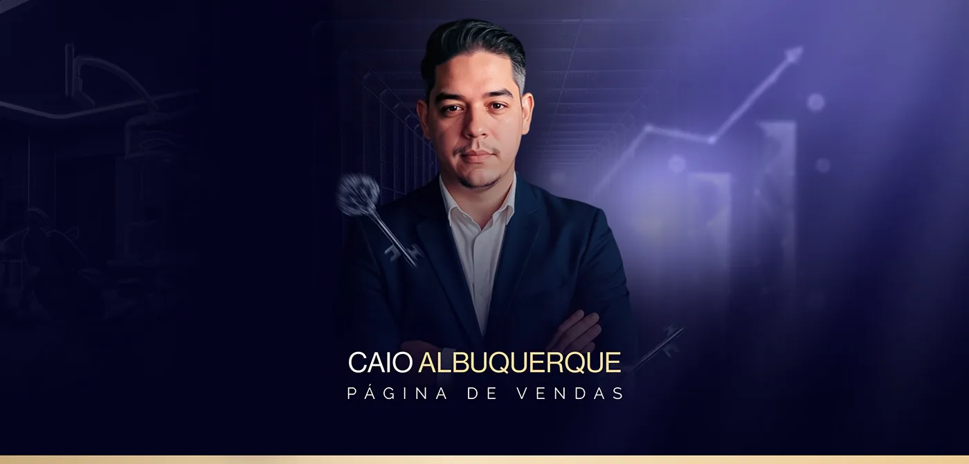 Caio Albuquerque, Página de lançamento para masterclass para dentistas, página completa