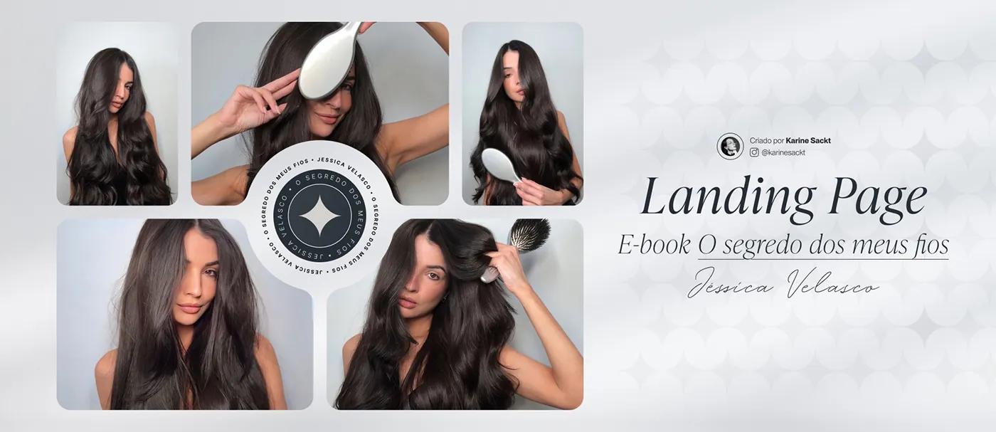 Jéssica Velasco, Página de vendas para e-book de cabelos, página completa